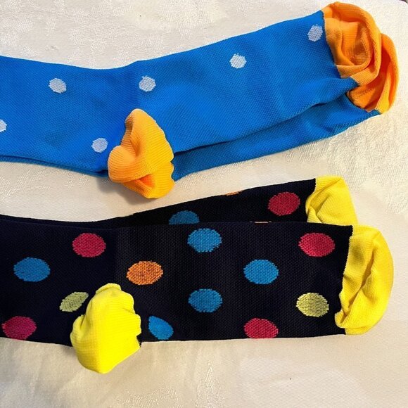 Fun Polka Dot Socks, 2 Pair, NWOT - Picture 2 of 3